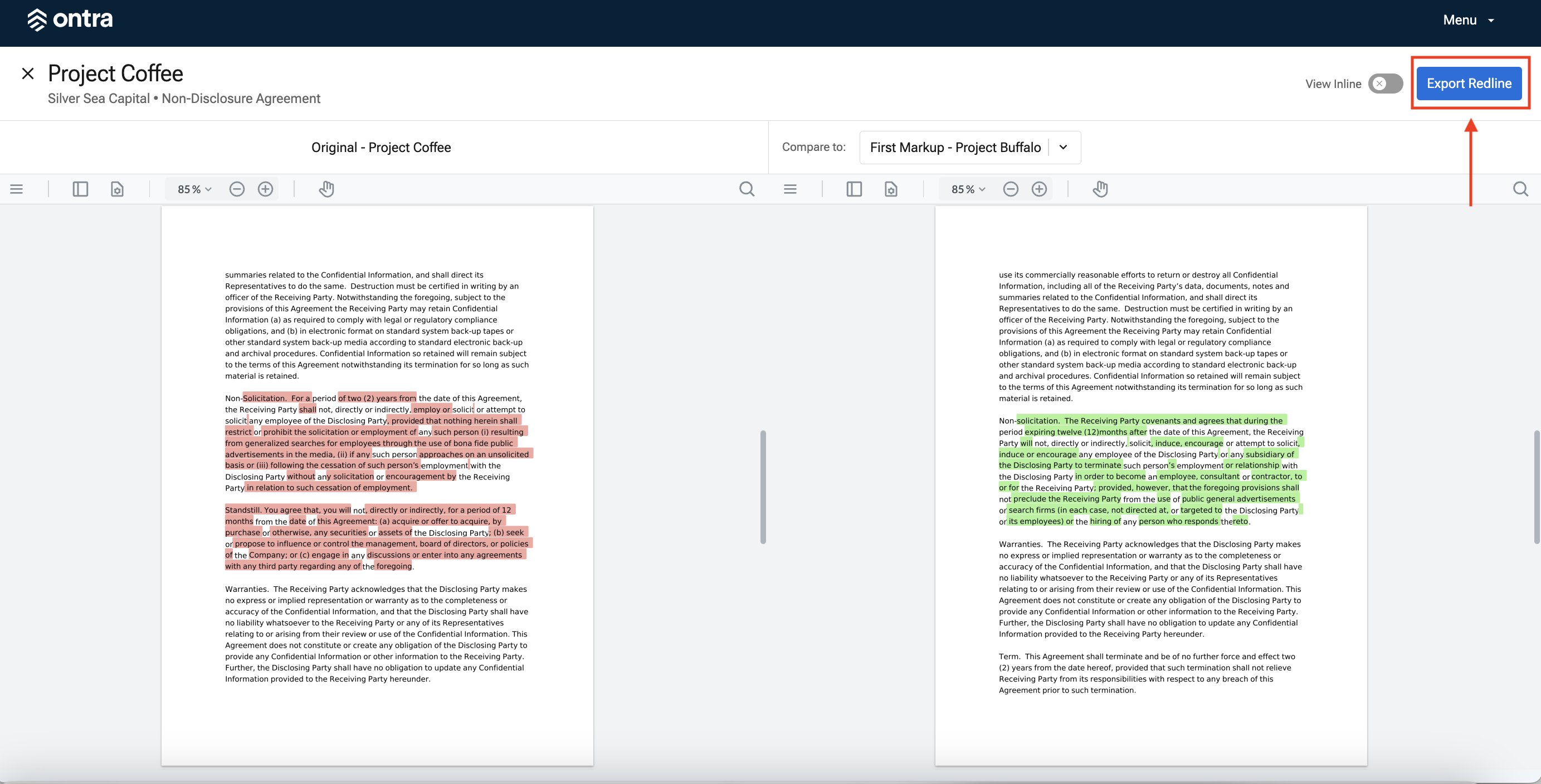 Similar Documents - Coffee v Buffalo side-by-side export redline.png